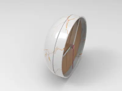 Khug Clock Low-poly 3D model