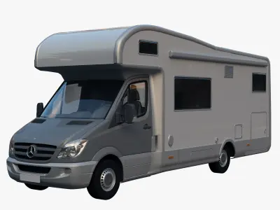 Motorhome mercedes benz rv 3D model