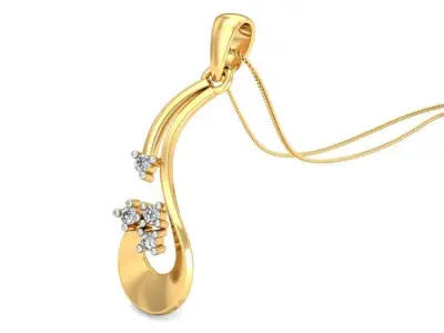 Solitaire Pendant 3dm stl FBX OBJ Render Detail 3D print model shop