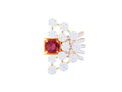 DIAMOND RING 3D print model 18
