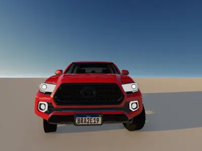 Toyota Tacoma Low-poly 3D model