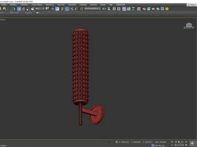 MONK LUXURY BRASS WALL Low-poly 3D model