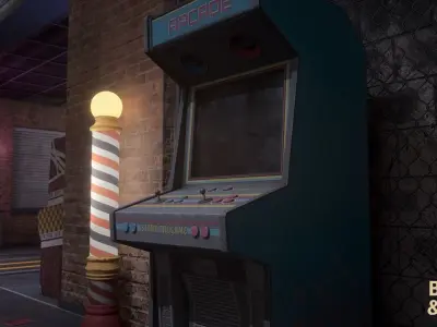 Game and Entertainment Area Environment Low-poly 3D model