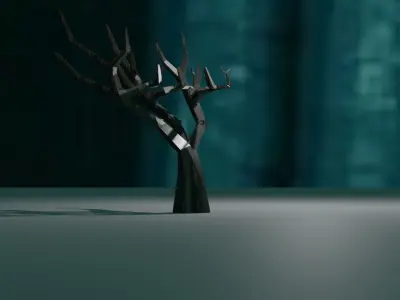 Snow Tree Free 3D model