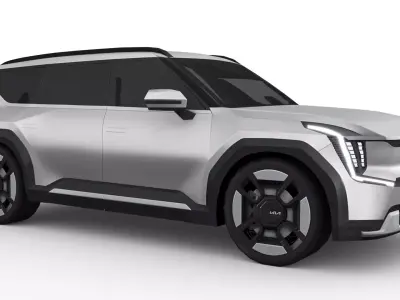 Kia EV9 2023 Low-poly 3D model