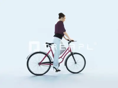 Dream 01C bicycle Event Elegant Bike Woman Low-poly 3D model