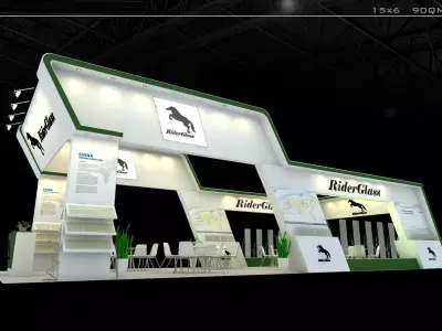 Booth - Area - 15X6-3DMAX2009-02 3D model