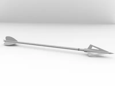 Broadhead Arrow 3D model