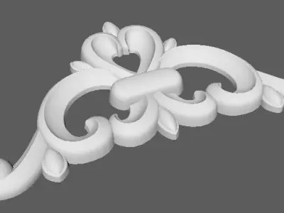 Central decor ornament for furniture 3D model order