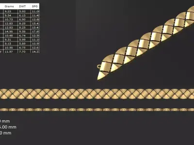 Turkish chain 35 3D print model