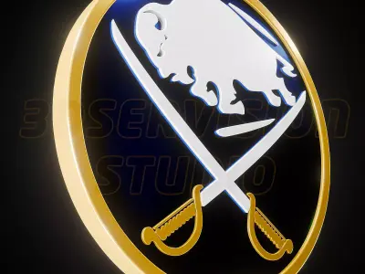 Buffalo Sabers logo - Cinematic - 3D print 3D model