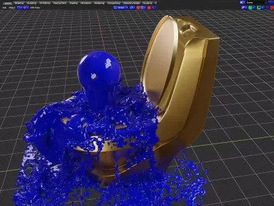 LUXURY TOILET The GOLDEN Toilet Free 3D model