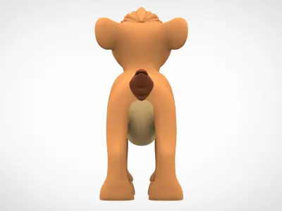 Tama Cub Low-poly 3D model