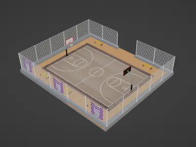 Basketball Stadium - Sacramento Kings Low-poly 3D model