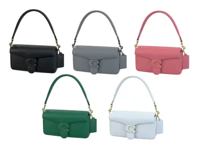 C Pillow Tabby Bag Low-poly 3D model