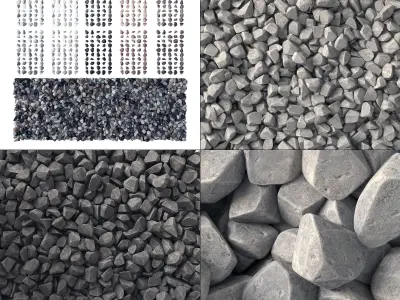 Gravel small crumb decor n1 3D model