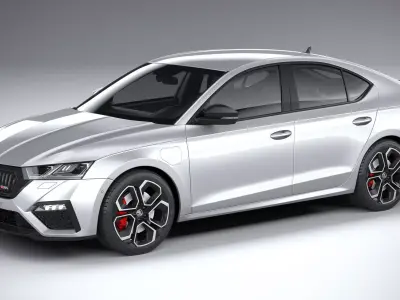 Skoda Octavia Sedan RS 2020 3D model