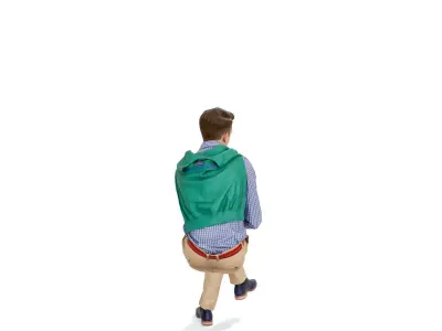 Classy Sitting Man CMan0325-HD2-O01P01-S - 3D Human  Low-poly 3D model