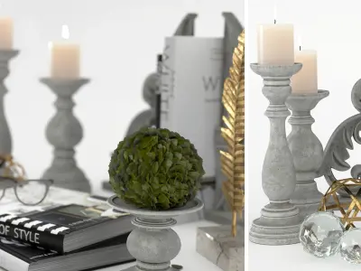 Decorative Set 01 3D model