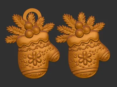 christmas glowse cookie  3D print model