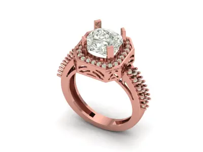 Stone Ring 3D print model purchase