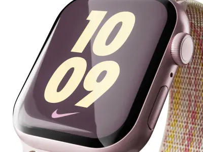 Apple Watch Series 9 Nike Sport Loop Starlight Pink 3D model