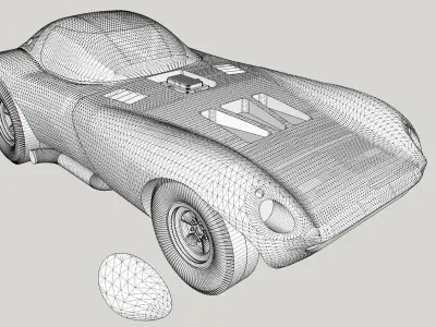 Chevrolet Cheetah 1964 Printable 3D print model