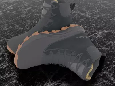 COLUMBIA EXPEDITIONIST SHIELD 3D BOOTS Low-poly 3D model