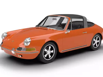 Porsche 911 Targa 1967 3d model  3D model