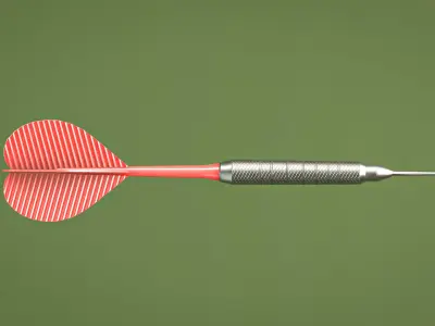 Low poly darts game set Low-poly 3D model