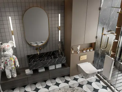Bathroom 49 3D model