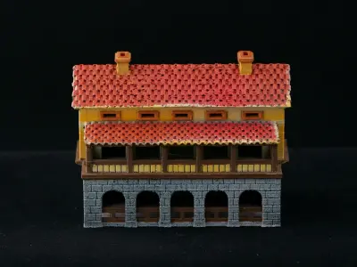 Medieval House 61 3D print model 3D model