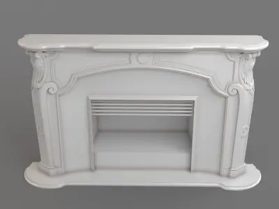 Classic Fireplace 3D model buy