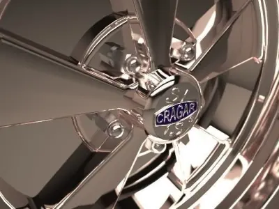 cragar s-s car wheel 3D model