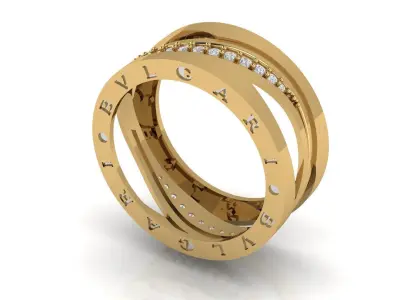 bvlgari ring Free 3D print model