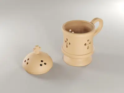 Orthodox ceramic censer  Free 3D model