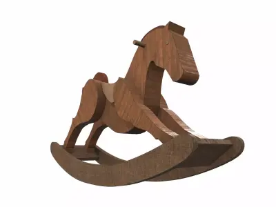 Rocking horse 4 3D model