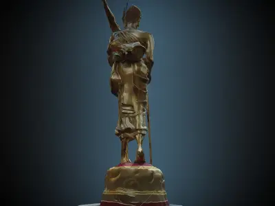 Buddha 22 stand 3D print model