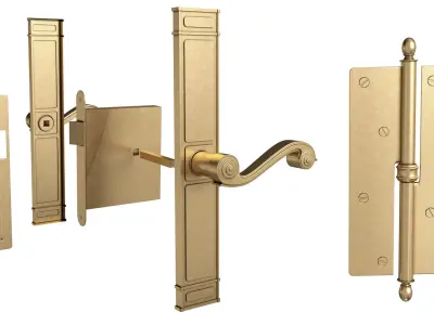 Door handle 01 3D model