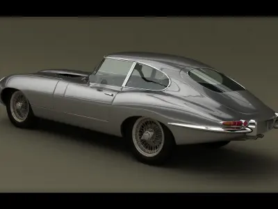 Jaguar EType Coupe 3D model