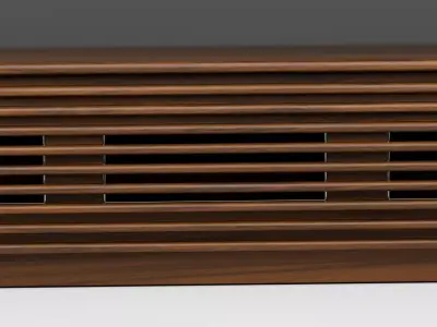 Set of 9 modern wood TV Stands Low-poly 3D model