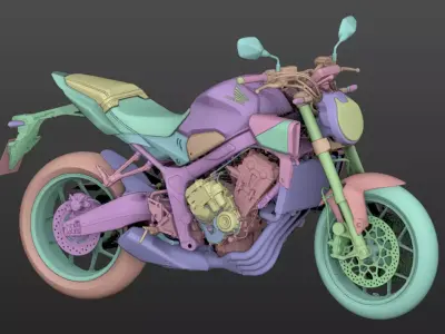 2024 Honda CB650R 3D model