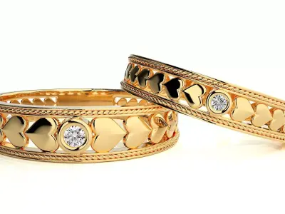 Wedding Band - 751 3D print model