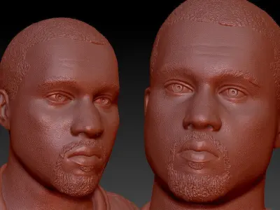 Kanye West 3D print model