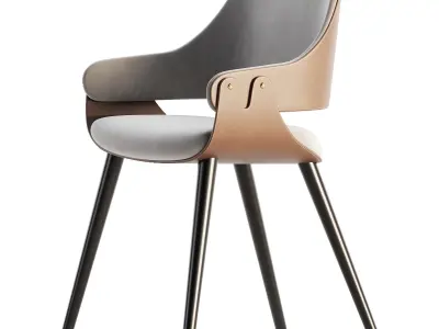 Light Luxury dining chair 3D model