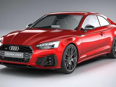 Audi S5 Coupe 2020 CoronaRender 3D model