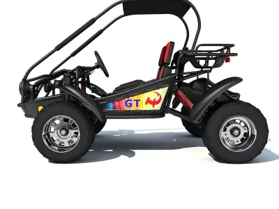 Red Seat Off Road Buggy HammerHead 3D model