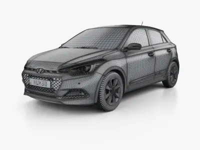 Hyundai i20 Asta 20183D model 3D model 3D model