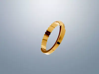 Twist Design Ring 3D print model