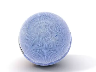 Orange Striped Knob model pack Low-poly 3D model